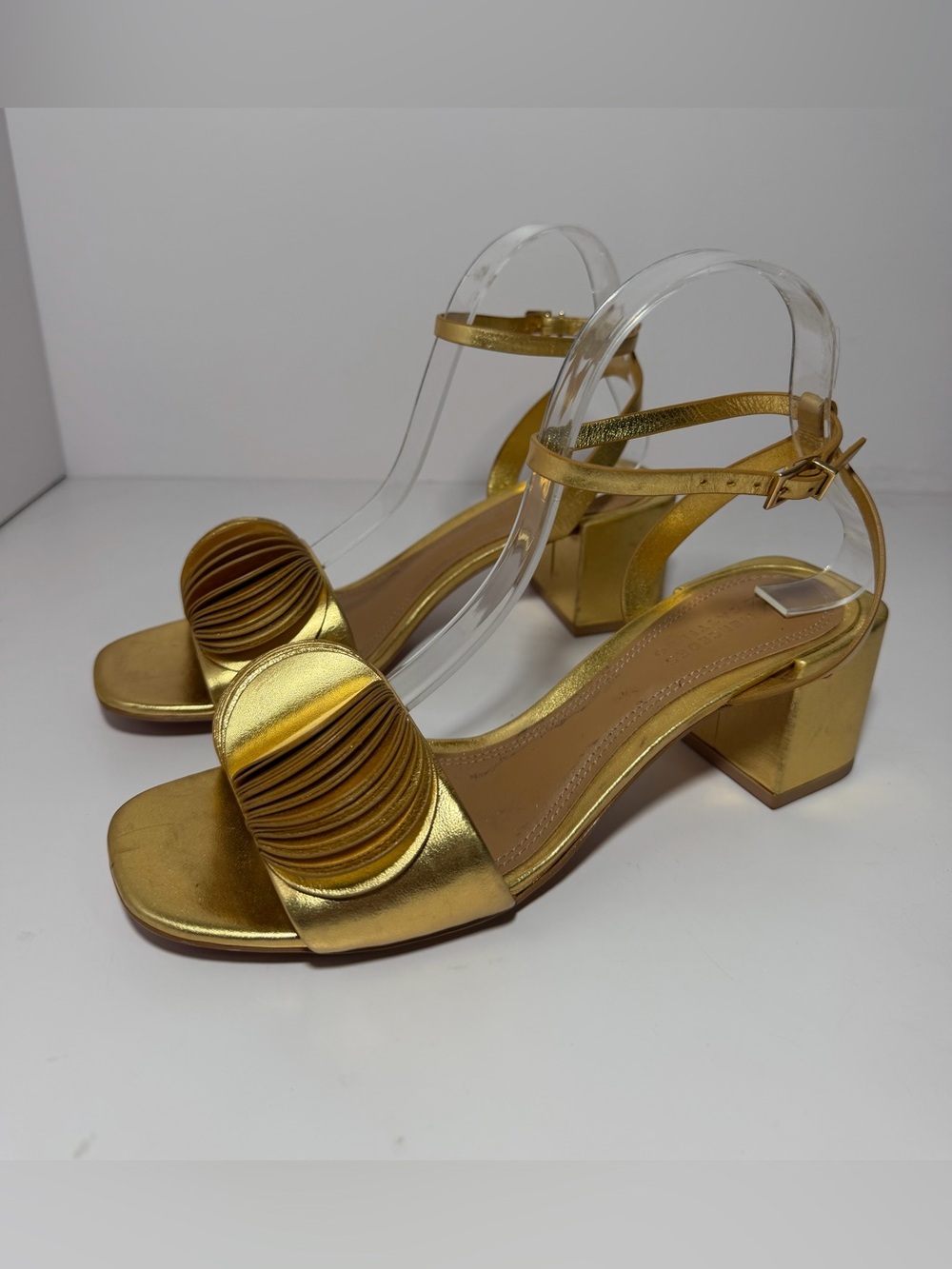 Mercedes Castillo Leather Trim Embellishment Sandals Size: 8.5 - Picture 4 of 9